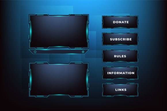 Download Streaming Overlay Border Frame Design - Frame design Collection